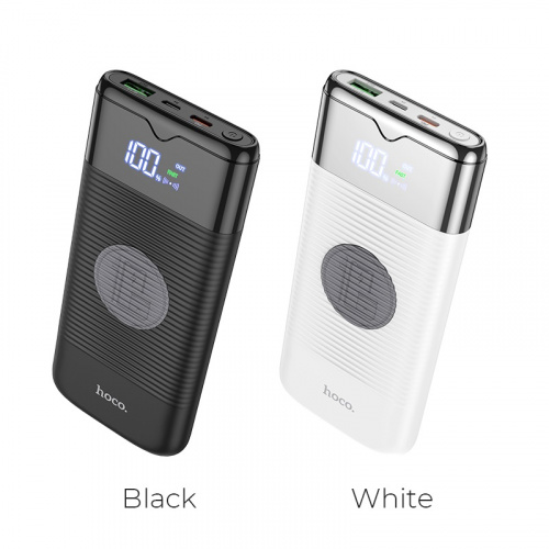 Внешний аккумулятор повербанк Power bank HOCO J63 10000mAh PD 20W + QC3.0 с беспроводной зарядкой белый фото 10