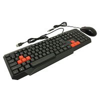 Набор проводной ONE SBC-230346-KR черно-красный клавиатура+мышь