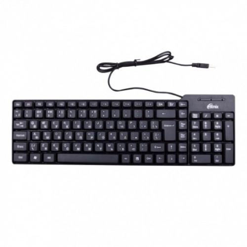 Клавиатура проводная Ritmix RKB-100 черная