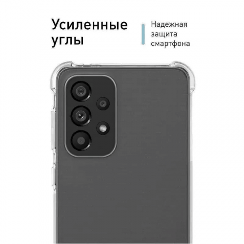 Чехол накладка для Realme 10 Red Line iBox Crystal силикон прозрачный с усиленными углами фото 3
