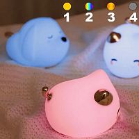 Ночник силиконовый Baseus Cute Series Kitty DGAM-A02 белый