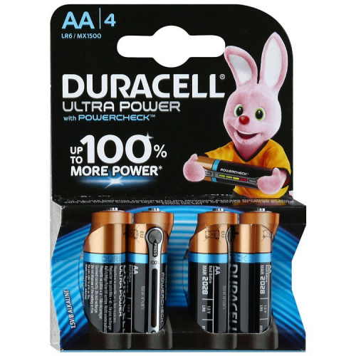 Батарейка Duracell алкалиновая LR6-4BL Ultra Power Батарейка Duracell алкалиновая LR6-4BL Ultra Power
