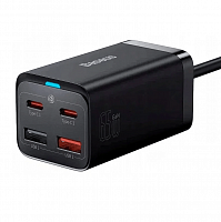 Сетевое Зарядное Устройство Адаптер Блок питания Baseus GaN3 Pro 65W черный CCGP040001 китайская вилка