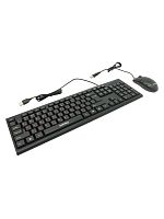 Набор проводной Smartbuy ONE 227367 USB клавиатура+мышь черная SBC-227367-K