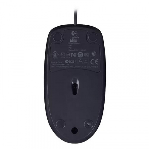 Мышь проводная Logitech M90 1000dpi черная фото 2 Мышь проводная Logitech M90 1000dpi черная фото 2