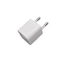 Сетевое зарядное устройство Адаптер Блок питания для iP USB 1A белое (маленький блок)