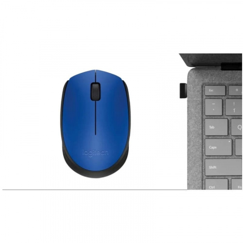 Мышь беспроводная Logitech M171 1000dpi синяя фото 3 Мышь беспроводная Logitech M171 1000dpi синяя фото 3
