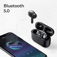 Наушники беспроводные Joyroom JR-T03 Pro черные с черным чехлом
