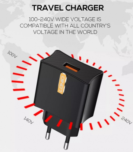 Комплект 3 в 1 LDNIO CC200 АЗУ+СЗУ+Аккумулятор 2600mAh 2A Black фото 3