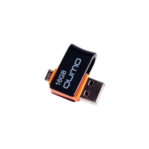 Флеш-накопитель QUMO Hybrid 2 коннектора для подкл 8Gb