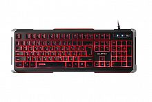 Клавиатура проводная Qumo office Chimera K23 металл, 104 клавиши, подсветка 3 цвета