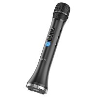 Универсальный микрофон-колонка караоке HOCO BK9 Singing karaoke черный