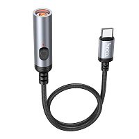 Прикуриватель зажигалка USB Hoco UA30 Type-C mini cigarette lighter 30см черный