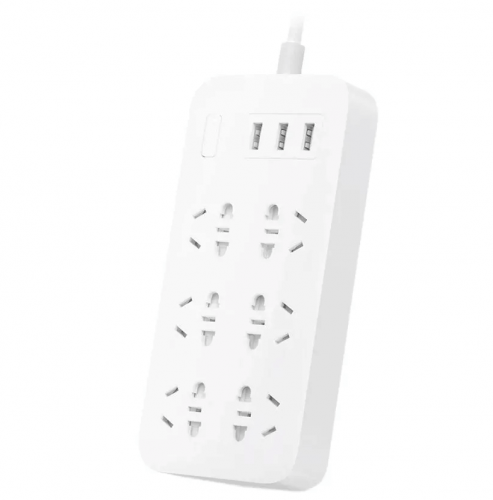 Сетевой фильтр Xiaomi Mi Power Strip 6 гнезд + 3USB 2A белый китайская вилка Сетевой фильтр Xiaomi Mi Power Strip 6 гнезд + 3USB 2A белый китайская вилка