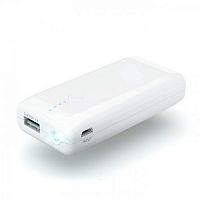 Внешний аккумулятор повербанк Power bank Craftmann 5000mAh белый