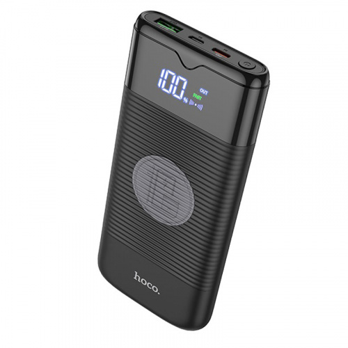 Внешний аккумулятор повербанк Power bank HOCO J63 10000mAh PD 20W + QC3.0 с беспроводной зарядкой белый фото 5