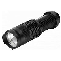 Фонарь DEFENDER FL-10, XP-E, 3 режима, линза, металл черный