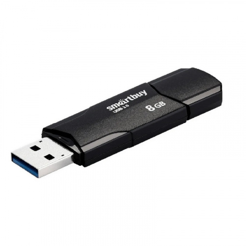 Флеш-накопитель Smartbuy Clue USB 3.0/3.1 черный 8Gb Флеш-накопитель Smartbuy Clue USB 3.0/3.1 черный 8Gb