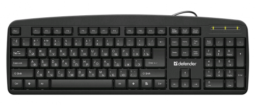 Клавиатура проводная DEFENDER Office HB-910 RU черная