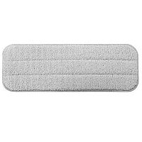 Сменная насадка для швабры Deerma TB500 Water Spray Mop Cleaning Cloth TB01 355x120мм серая 1шт RU