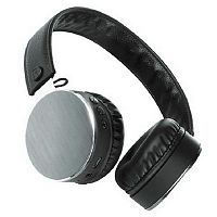 Наушники беспроводные Qumo Metallic BT 0021 темно-серый металик