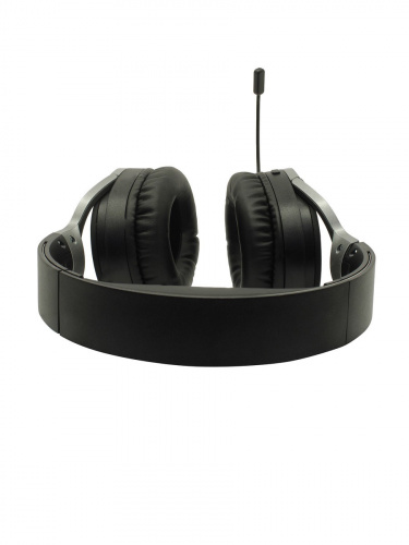 Наушники беспроводные накладные игровые Qumo Excellence Gray BT 0032 подсветка съемный микрофон черно-серые фото 4