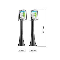Сменные насадки для зубной щетки ми сяоми ксиоми Soocare Clean V1/X1/X3/X3U/X5 черная 2шт RU