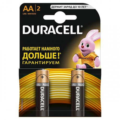 Батарейка Duracell алкалиновая LR6-2BL Basic Батарейка Duracell алкалиновая LR6-2BL Basic