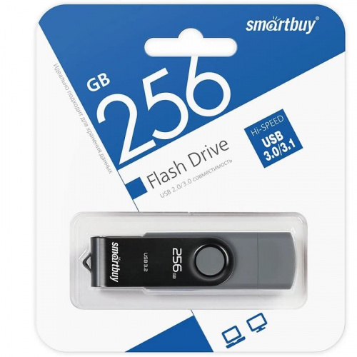 Флеш-накопитель Smartbuy Twist Dual USB 3.0/3.1 Type-C/Type-A 256Gb фото 2 Флеш-накопитель Smartbuy Twist Dual USB 3.0/3.1 Type-C/Type-A 256Gb фото 2