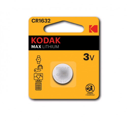 Батарейка Kodak литиевая CR1632-1BL Max Lithium Батарейка Kodak литиевая CR1632-1BL Max Lithium