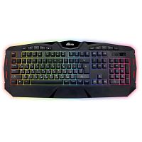 Клавиатура проводная Ritmix RKB-555BL подсветка, черная