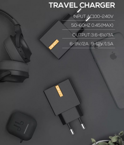 Комплект 3 в 1 LDNIO CC200 АЗУ+СЗУ+Аккумулятор 2600mAh 2A Black фото 13