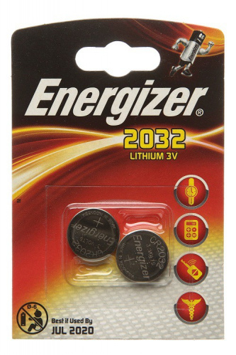 Батарейка Energizer литиевая CR2032-2BL