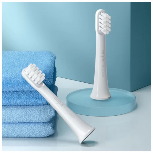 Сменные насадки для зубной щетки Xiaomi Mi Electric Toothbrush T100 белая 3шт белая щетина Сменные насадки для зубной щетки Xiaomi Mi Electric Toothbrush T100 белая 3шт белая щетина