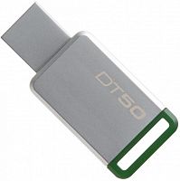 Флеш-накопитель Kingston DT50 usb 3.0/3.1 Type-A 16Gb Metal/Green