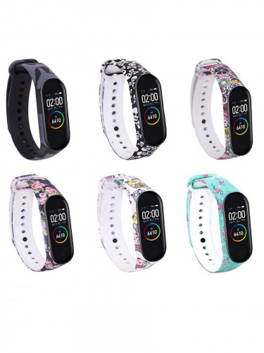 Ремешок для Mi Band 5/Mi Band 6/Mi Band 7 леопард
