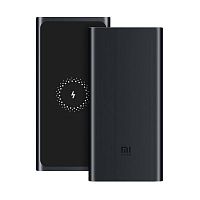 Внешний аккумулятор повербанк Xiaomi Mi Power Bank Wireless 10000mAh с беспроводной зарядкой черный