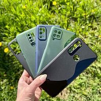 Чехол накладка для Realme C11 2021 Fixtor Frosted силикон зеленая