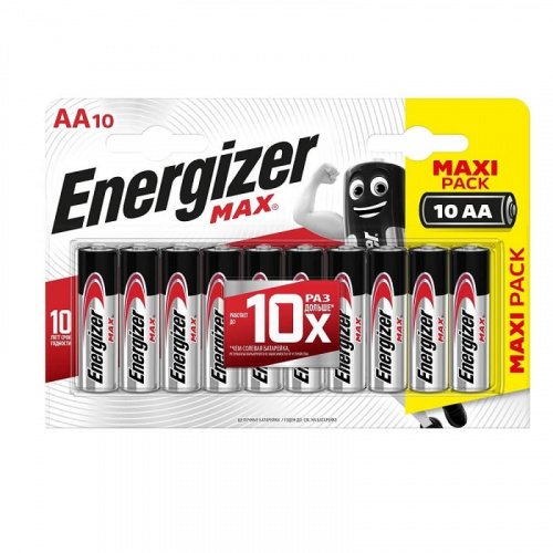 Батарейка Energizer алкалиновая LR6-10BL MAX Батарейка Energizer алкалиновая LR6-10BL MAX