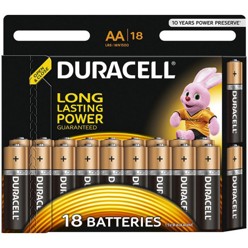 Батарейка Duracell алкалиновая LR6-18BL Basic Батарейка Duracell алкалиновая LR6-18BL Basic