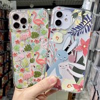 Чехол накладка для iphone 7/8 Plus (5.5) FC розовые фламинго силикон+пластик прозрачная
