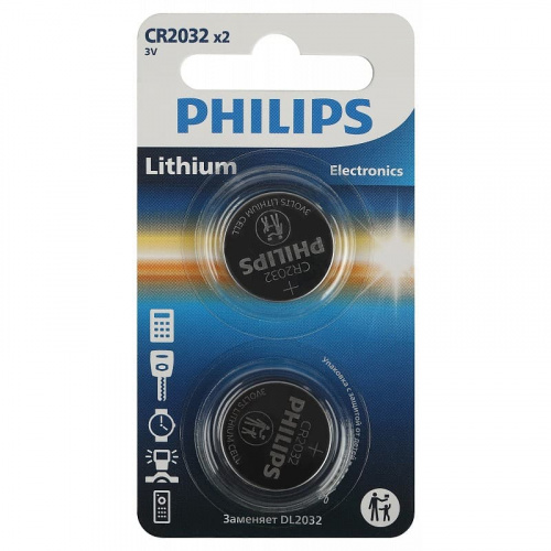 Батарейка Philips литиевая CR2032-2BL 3v Батарейка Philips литиевая CR2032-2BL 3v