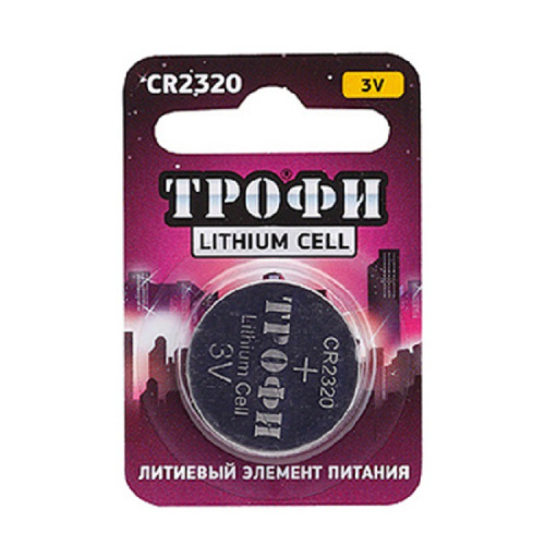 Батарейка Трофи литиевая CR2320-1BL Батарейка Трофи литиевая CR2320-1BL