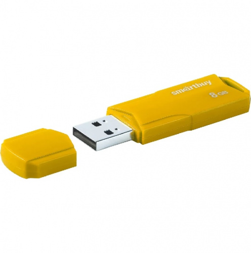 Флеш-накопитель Smartbuy Clue желтый 8Gb Флеш-накопитель Smartbuy Clue желтый 8Gb
