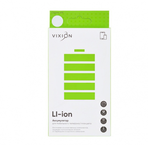 Аккумулятор для телефона Samsung S6/G920 VIXION 2550mAh фото 2