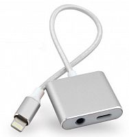 Адаптер переходник для наушников iphone с Lightning на Jack 3.5 и Lightning X-Hanz HD-A700