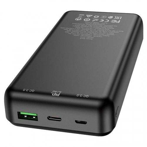 Внешний аккумулятор повербанк Power bank HOCO J87A 20000mAh PD 20W + USB QC3.0 18W черный фото 3