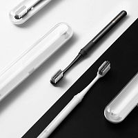 Зубная щетка ми сяоми ксиоми DR.BEI Toothbrush Bamboo Version Soft с контейнером черная
