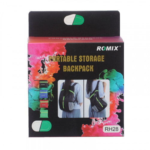 Рюкзак складной ROMIX RH28 черный фото 2 Рюкзак складной ROMIX RH28 черный фото 2