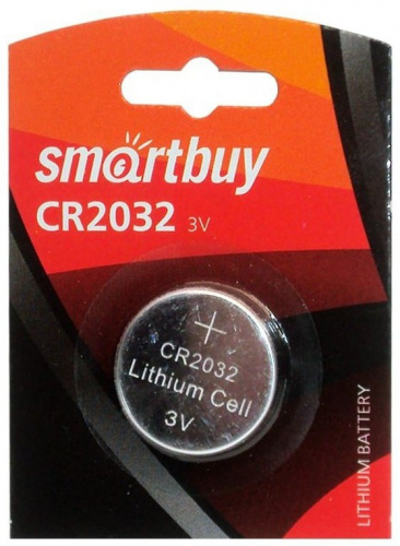 Батарейка Smartbuy литиевая CR2032/1B (SBBL-2032-1B) Батарейка Smartbuy литиевая CR2032/1B (SBBL-2032-1B)